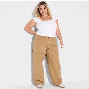 Wild Fable Women’s Size 16  Carpenter Pants Baggy Wide Leg 33x25” NWT